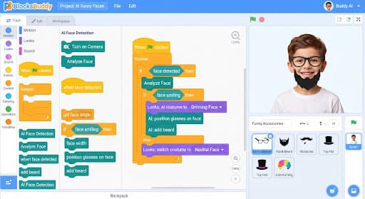 BlocksBuddy Visual Workspace Interface