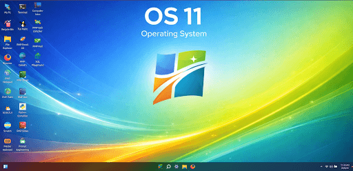 Online Virtual OS 11 simulated desktop environment